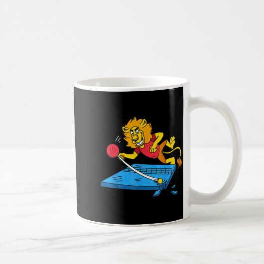 Table Tennis Lion Ng Ng Lion Outfit Table Tennis  Kaffeetasse (Rechts)