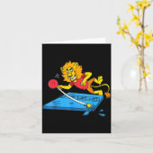 Table Tennis Lion Ng Ng Lion Outfit Table Tennis Karte (Gelbe Blume)
