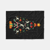 Table Tennis Ng Ng Player Christmas Tree Xmas Long Fleecedecke (Vorderseite (Horizontal))