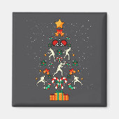 Table Tennis Ng Ng Player Christmas Tree Xmas Long Magnet (Vorne)