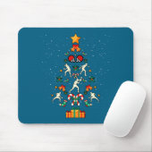 Table Tennis Ng Ng Player Christmas Tree Xmas Long Mousepad (Mit Mouse)