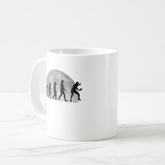 Table Tennis Player Evolution Moon Kaffeetasse (Vorderseite Links)