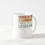 Table Tennis Player Husband Dad Father Ping Pong P Kaffeetasse (VorderseiteRechts)