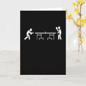 Table tennis players Ping Pong Karte (Gelbe Blume)