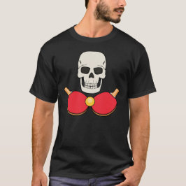 TABLE TENNIS SKULL T - Shirt Design for Men