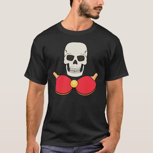 TABLE TENNIS SKULL T - Shirt Design for Men (Vorderseite)