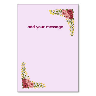 Table Tent Sign Table Number Tischnummer