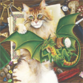 Table Top Gaming Dragon Cat Aufkleber (Vorderseite)