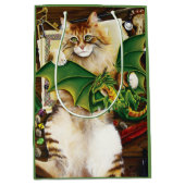 Table Top Gaming Dragon Cat Mittlere Geschenktüte (Vorderseite)