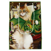 Table Top Gaming Dragon Cat Mittlere Geschenktüte (Rückseite)