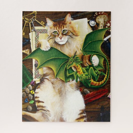 Table Top Gaming Dragon Cat Puzzle (Vertikal)