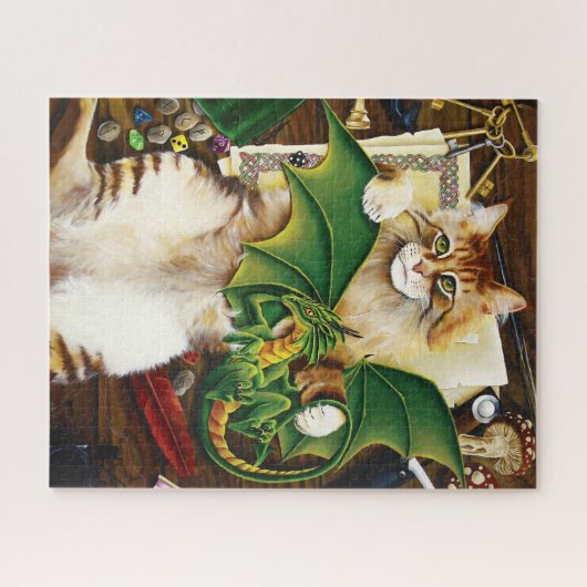 Table Top Gaming Dragon Cat Puzzle (Horizontal)