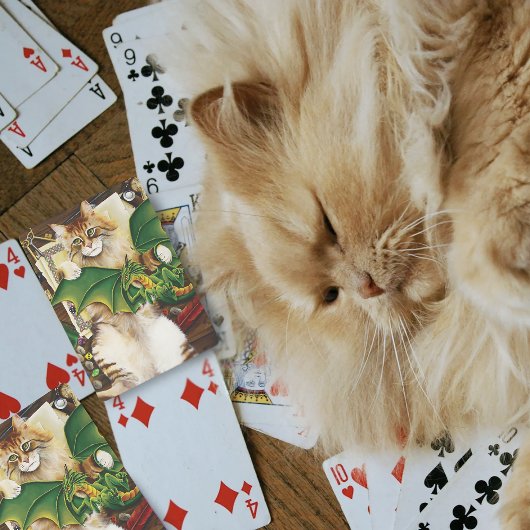 Table Top Gaming Dragon Cat Spielkarten