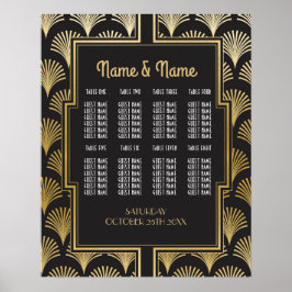 Table Wedding Gatsby Art Deco 1920s Plakatsitze Poster