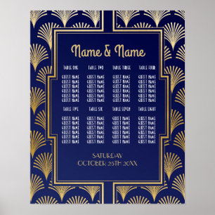Table Wedding Gatsby Art Deco 1920s Plakatsitze Poster