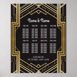 Table Wedding Gatsby Art Deco 1920s Plakatsitze Poster