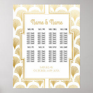 Table Wedding Gatsby Art Deco 1920s Plakatsitze Poster