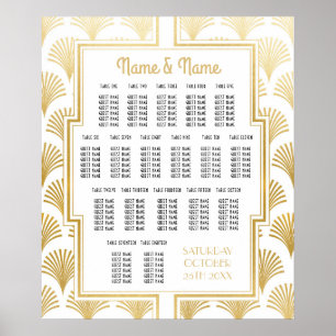 Table Wedding Gatsby Deko 1920s Sitzplätze 18 Tisc