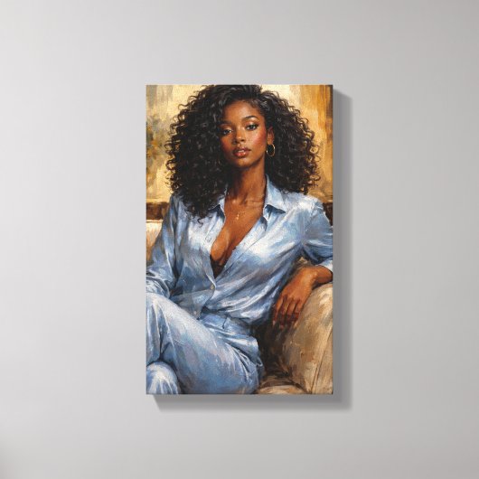 Tableau Déco ( Blue Beauty ) Art Déco Leinwanddruck (Vorderseite)