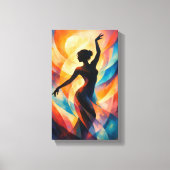 Tableau Déco (Dame Gracieuse Abstrait )  Leinwanddruck (Vorderseite)