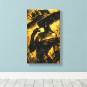 Tableau Déco (Elégance Or Noir )  Leinwanddruck (Insitu (Holzboden))