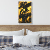 Tableau Déco (Elégance Or Noir )  Leinwanddruck (Insitu (Schlafzimmer))