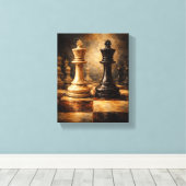 Tableau Déco (Face De Roi) Art Déco Leinwanddruck (Insitu (Holzboden))