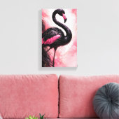 Tableau Déco (Flamant Noir)  Leinwanddruck (Insitu (Wohnzimmer))