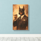 Tableau Déco (Portrait Doberman Charmant )  Leinwanddruck (Insitu (Holzboden))