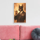 Tableau Déco (Portrait Doberman Charmant )  Leinwanddruck (Insitu (Wohnzimmer))