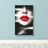Tableau Déco (Portrait Lèvre )  Leinwanddruck (Insitu (Holzboden))