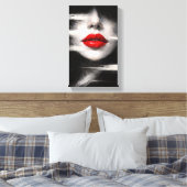 Tableau Déco (Portrait Lèvre )  Leinwanddruck (Insitu (Schlafzimmer))