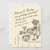 Tableau-Hochzeitseinladung Einladung (Vorderseite)