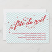 Tableau Soirée Fête de Noël Inviter Einladung (Vorderseite)