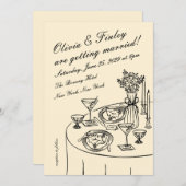 Tableau Wedding Invitation Einladung (Vorne/Hinten)