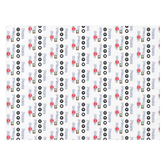 Tablecloplay Pause Stopp Tischdecke (Vorderseite (Horizontal))