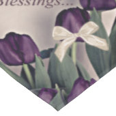 Tablecloth 52x70 Ostersegmente Trauben und Tulip Tischdecke (Schrägansicht)