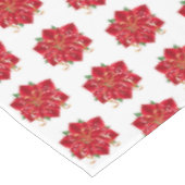 Tablecloth "60x84" Red Poinsettias Tischdecke (Schrägansicht)