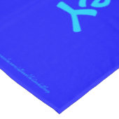 Tablecloth, 75. Geburtstag, Wiederholung der Namen Tischdecke (Schrägansicht)