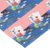 Tablecloth Ace Card Rotes Herz Tischdecke (Schrägansicht)