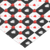 Tablecloth Ace Card Rotes Herz Tischdecke (Schrägansicht)