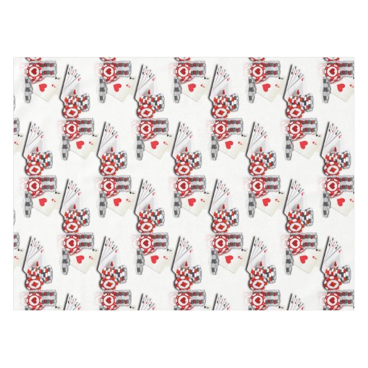 Tablecloth Ace Hearts Tischdecke (Vorderseite (Horizontal))