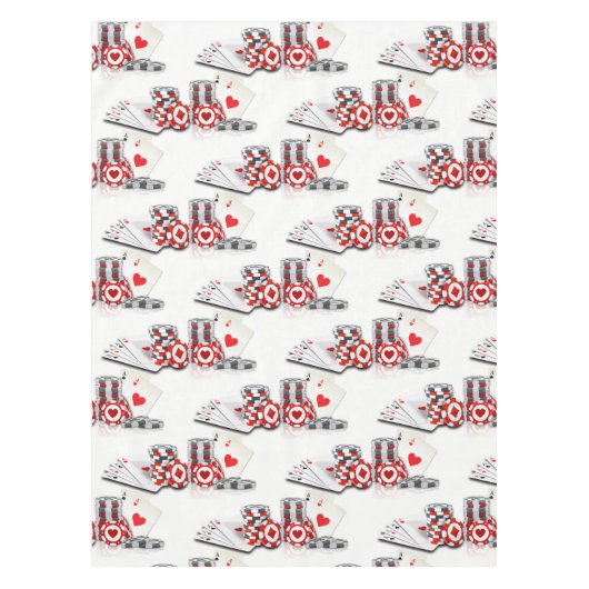Tablecloth Ace Hearts Tischdecke (Vorderseite)