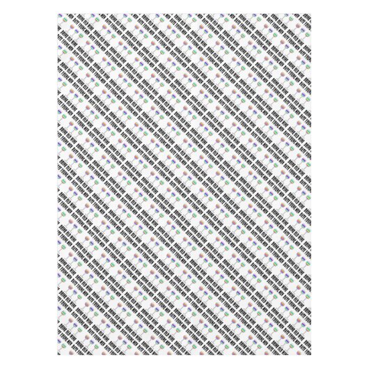 TABLECLOTH - ALTER WEIN GETRÄNKEN, DATUM JUNGE MÄN TISCHDECKE (Vorderseite)