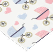 Tablecloth Baby Stroller Stork Pink Blue Elephant Tischdecke (Schrägansicht)