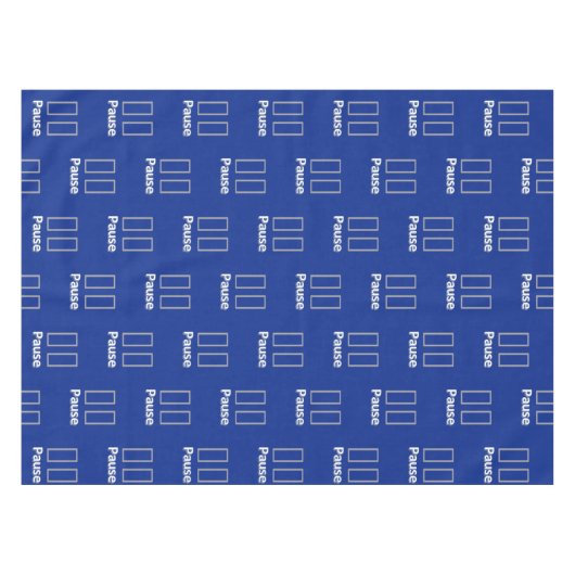 Tablecloth Blue Pause Tischdecke (Vorderseite (Horizontal))