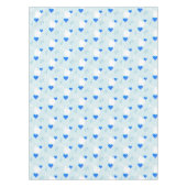 Tablecloth Blue White Kariert Baby Boy Tischdecke (Vorderseite)