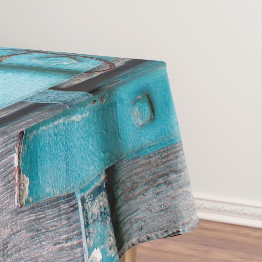 Tablecloth Blue Wood Barn Doot Boots Country Rusti Tischdecke (Beispiel)