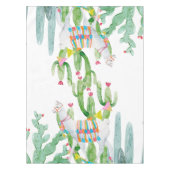 Tablecloth Boho Llama Bohemisch Cacti Wüste Blume Tischdecke (Vorderseite)