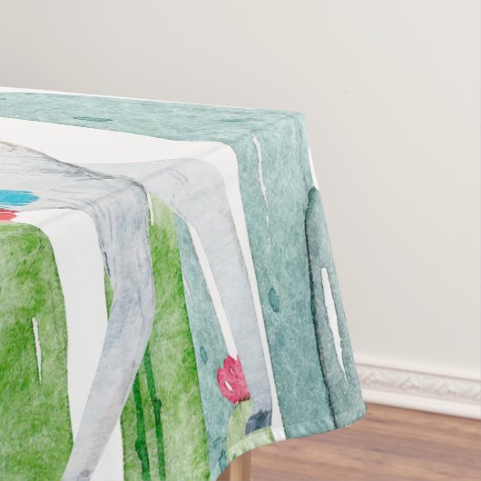 Tablecloth Boho Llama Bohemisch Cacti Wüste Blume Tischdecke (Beispiel)